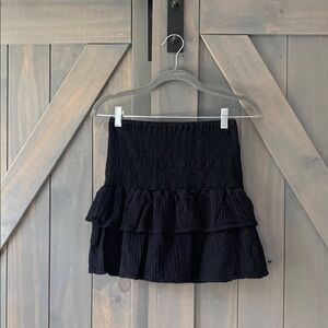 Black Ruffled Skirt